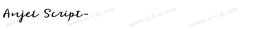 Anjel Script字体转换